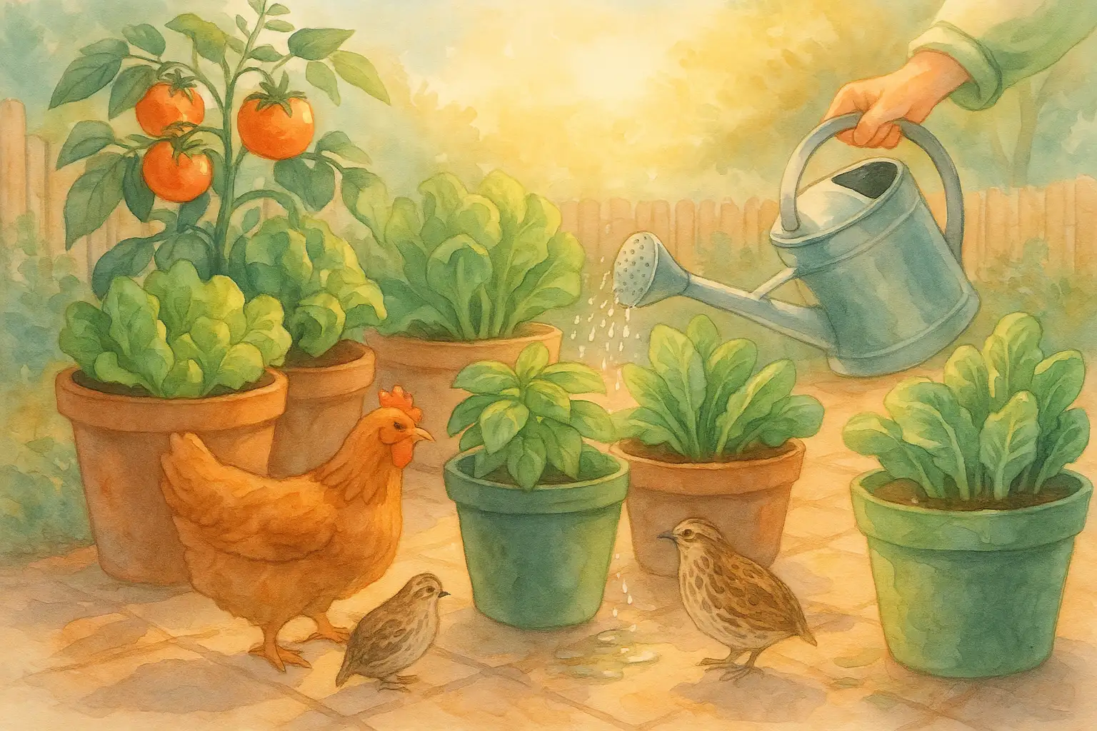 Watering Container Vegetables in Summer – How Often & When